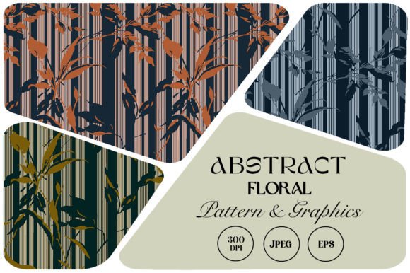 Abstract Geometric Floral Pattern for Modern Design