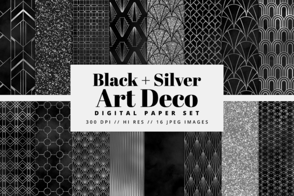 Black Silver Art Deco: Elevate Your Designs