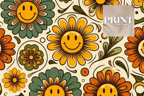 Bringing Back the Groove: Why Retro Smiley Daisies Pattern is the Ultimate 70s Design Trend