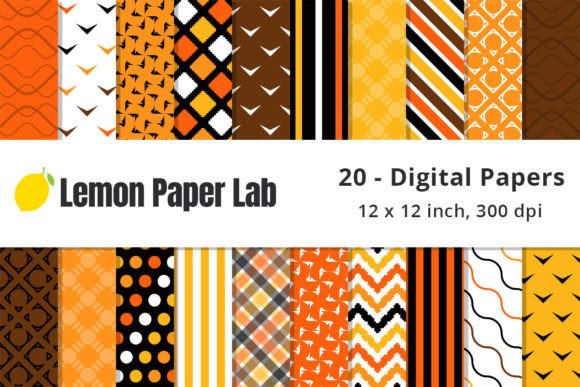 Halloween Geometric Digital Backgrounds