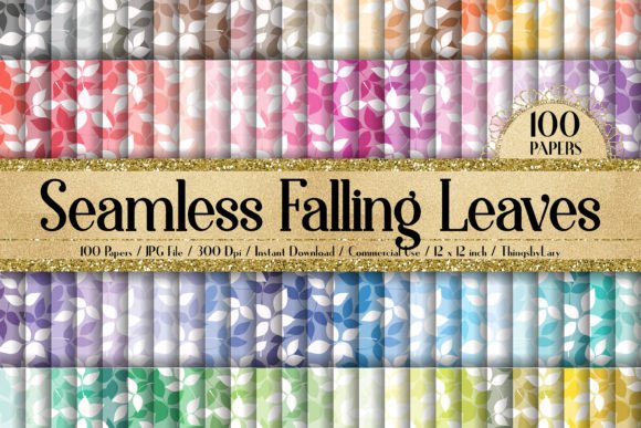 Seamless Falling Leaves Papers for Creative Projects