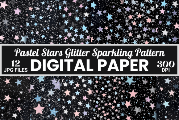 Unlocking Creativity with Pastel Stars Glitter Sparkling Pattern: The Ultimate Digital Bundle for 2024